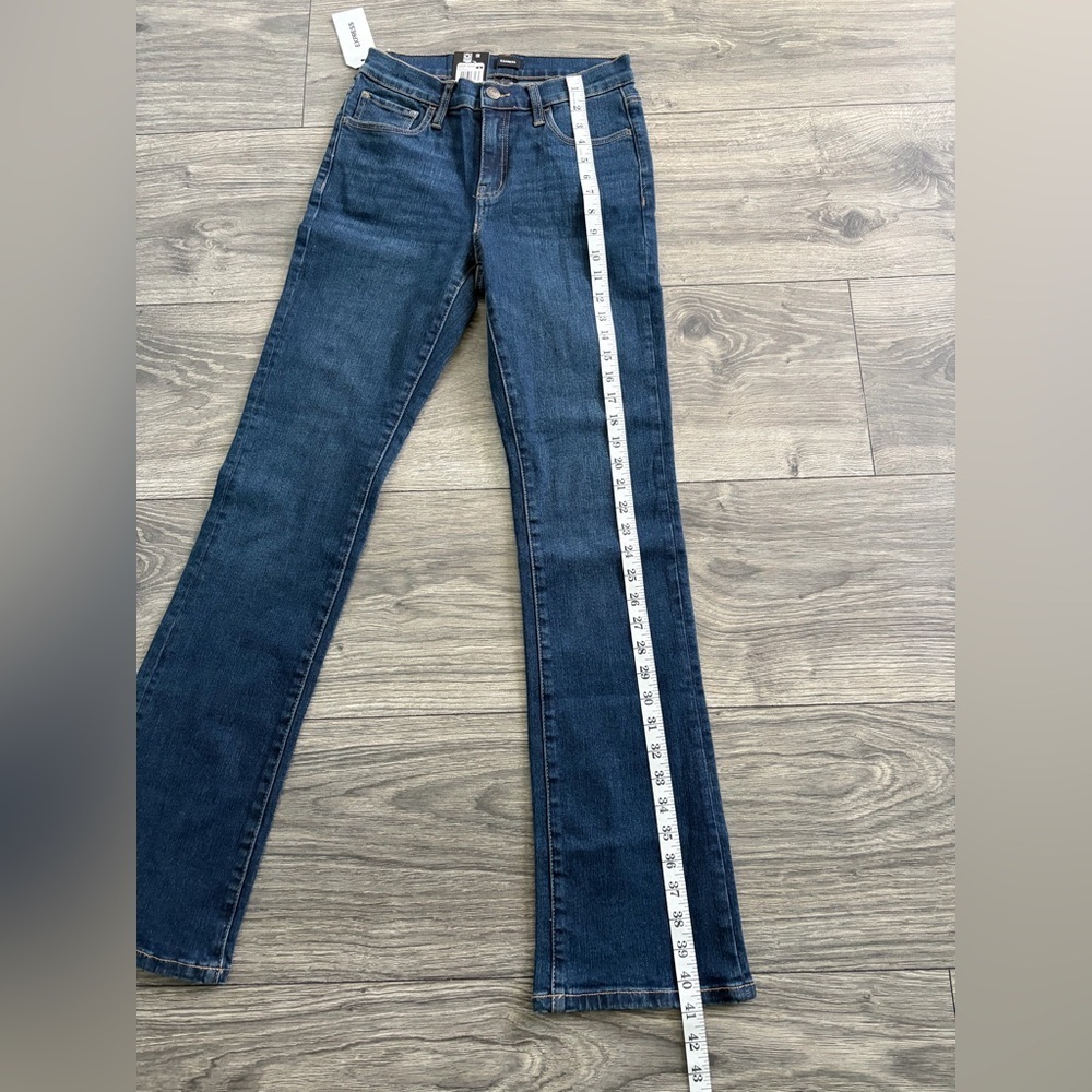 Express Blue High Waisted Medium Wash Women's Bootcut Jeans size 6 - Picture 7 of 13